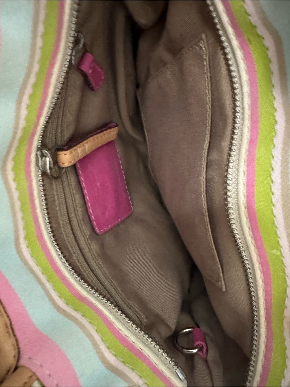 Coach Pink Striped Soho - Picture 11 of 11
